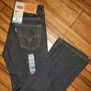 14 Slim New Boys Levi's 505 Straight Denim Jeans